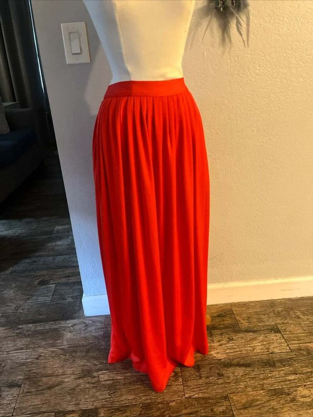 BCBG Maxazria Orange maxi skirt